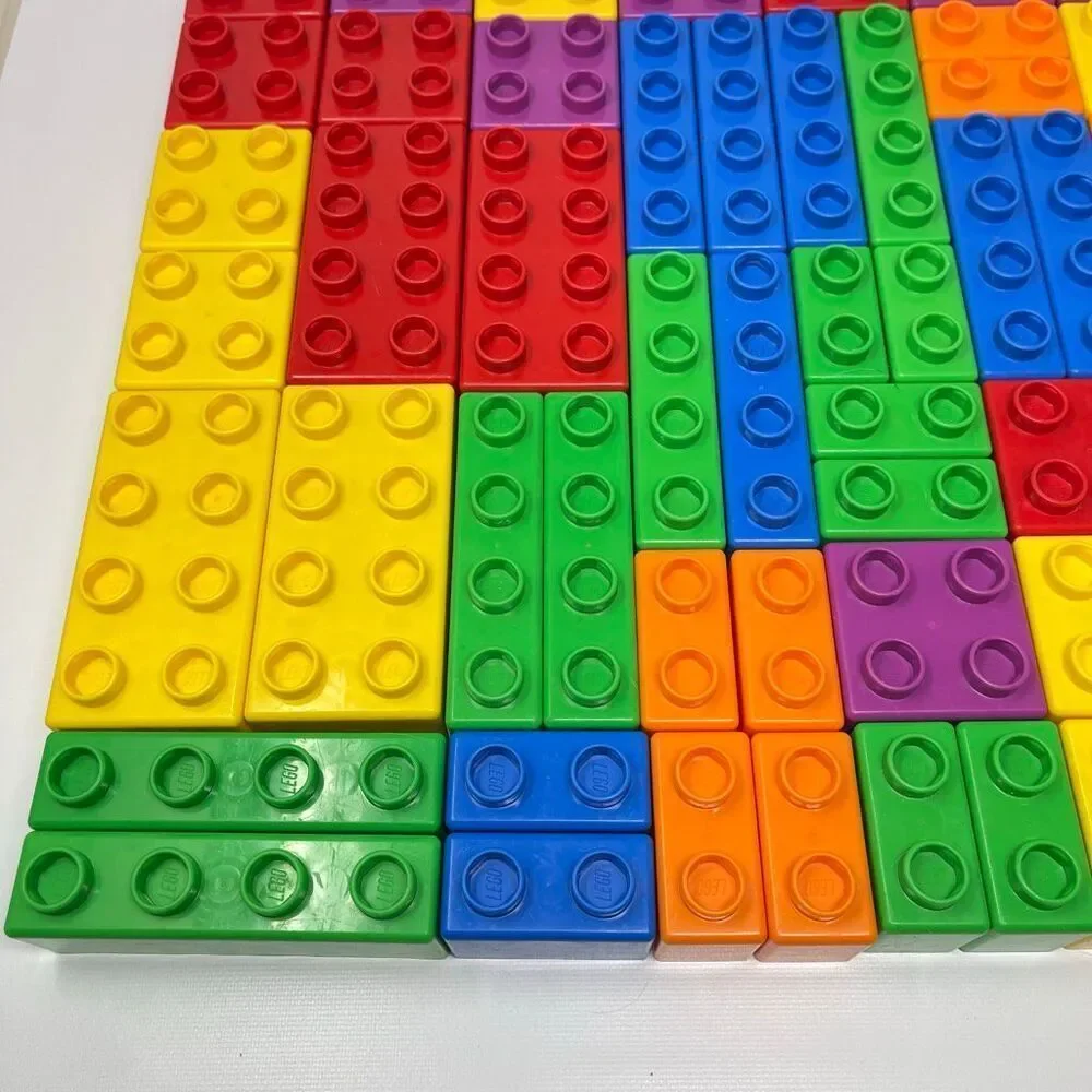 Vintage Lego Quatro Bucket Lid 73 Building Blocks Bricks Set 5357 XL Duplo 2004 - Picture 6 of 15